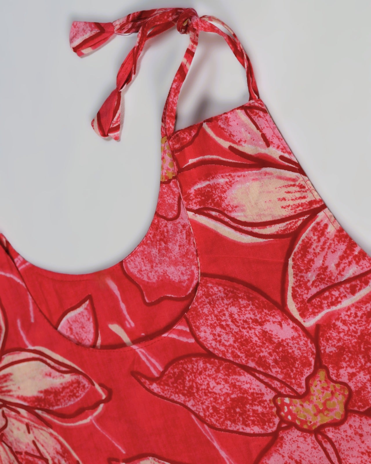 Red Floral Summer Slip Dress for Women
